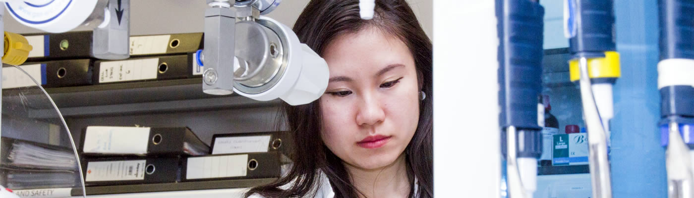 Researcher in the lab