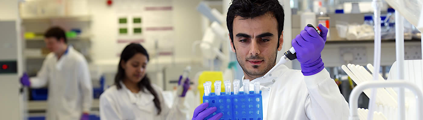 Researcher in the lab